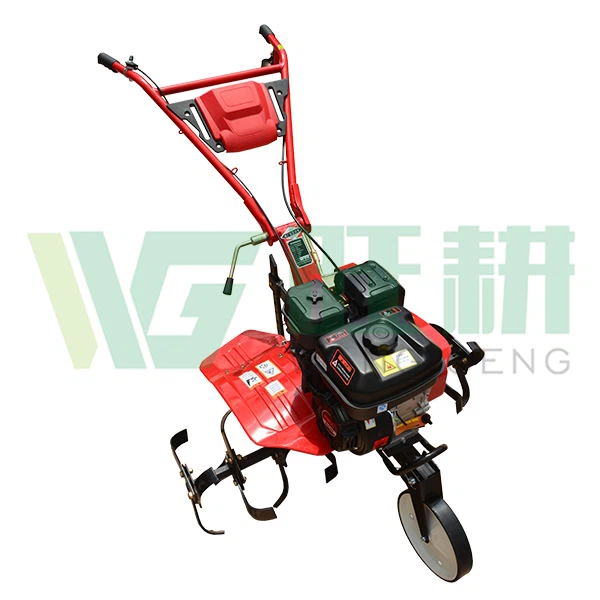 4.0 HP بیلٹ کارفرما مزارع / پٹرول ٹلر / منی سٹار کیلنڈر مزارع فرنٹ وہیل کے ساتھ